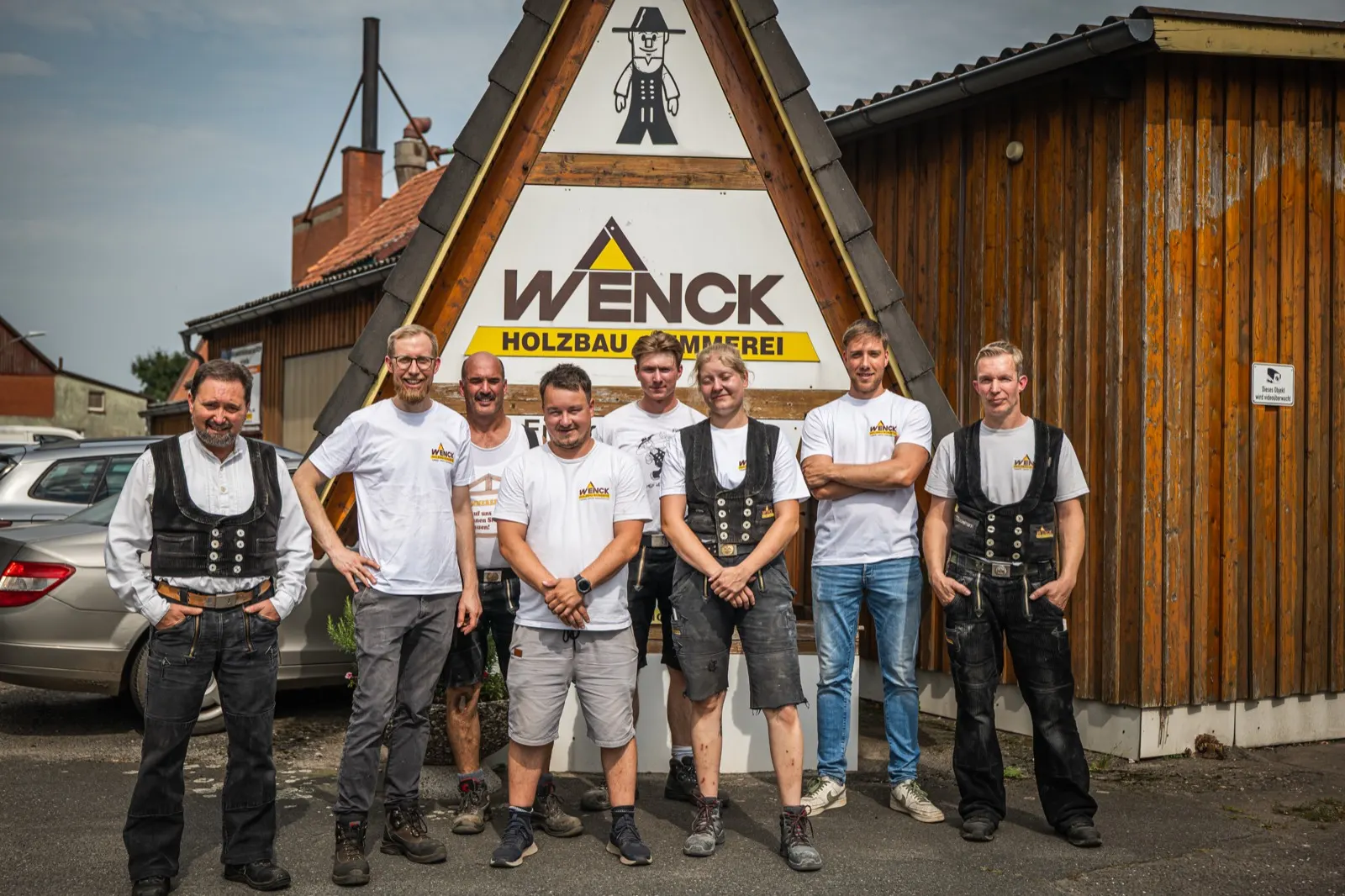 Das WENCK Team auf dem Betriebsgelände in Winsen (Luhe)